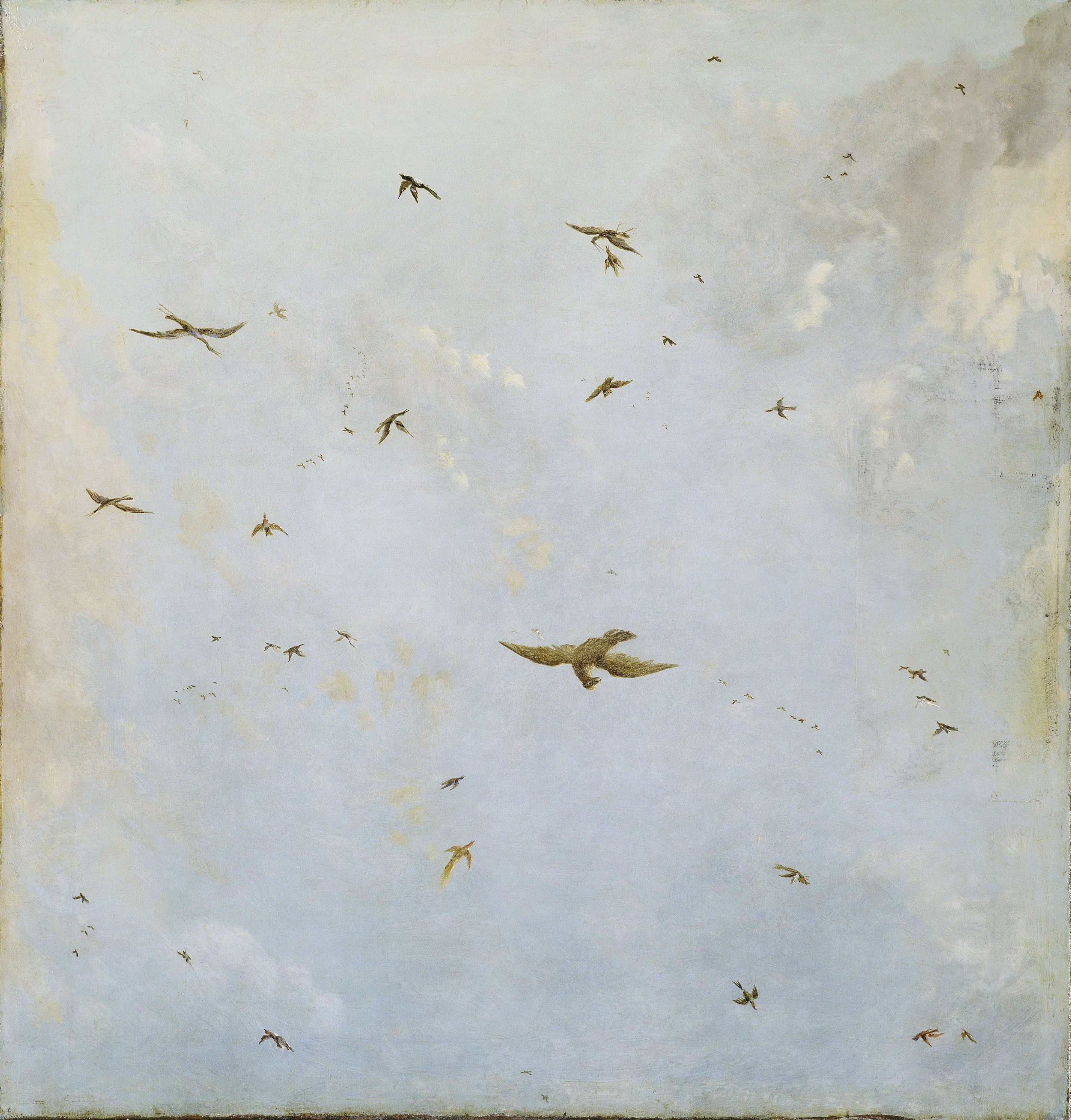 birds in flight vintage