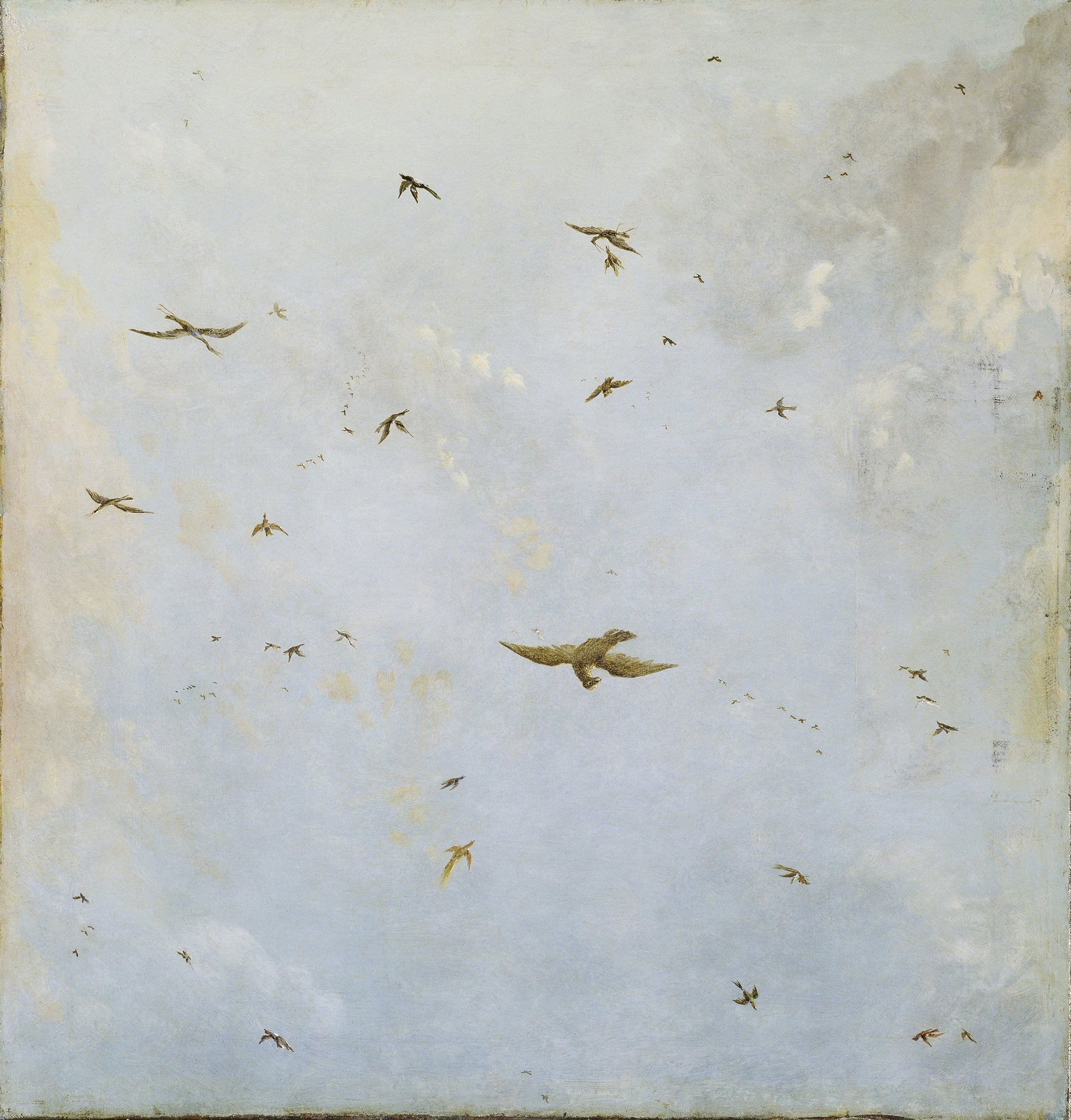 birds in flight vintage